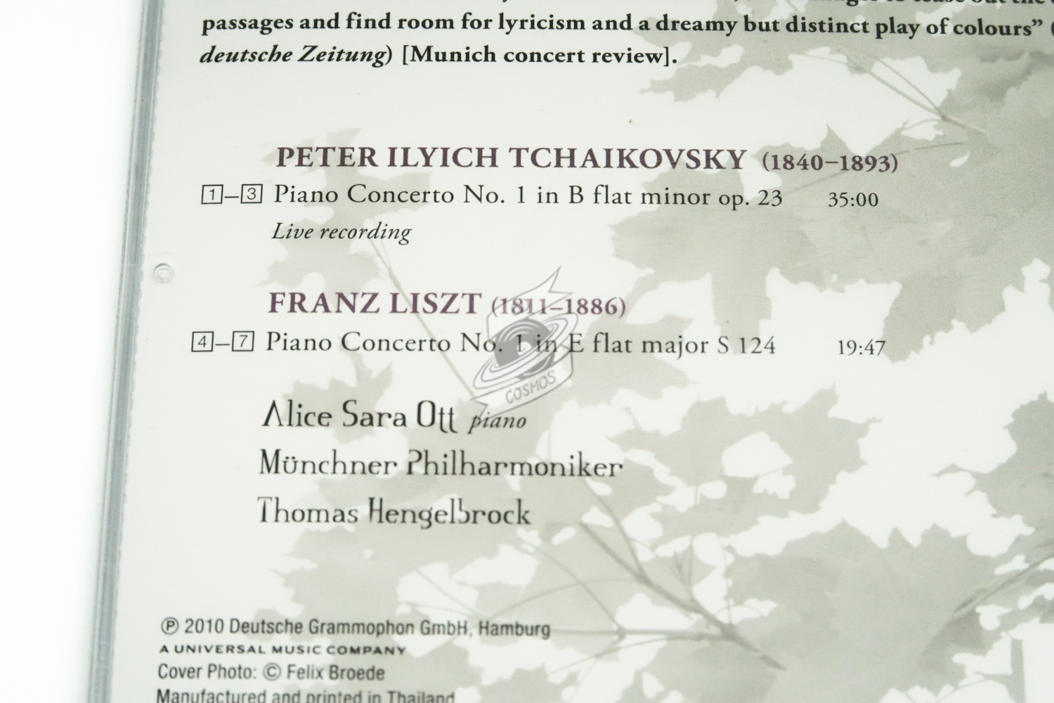 Alice Sara Ott, Tchaikovsky, Liszt, Münchner Philharmoniker 