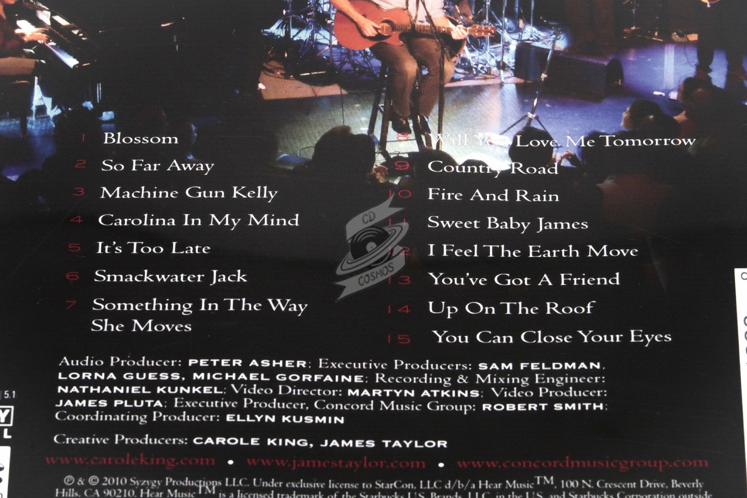 Carole King James Taylor Live At The Troubadour cdcosmos