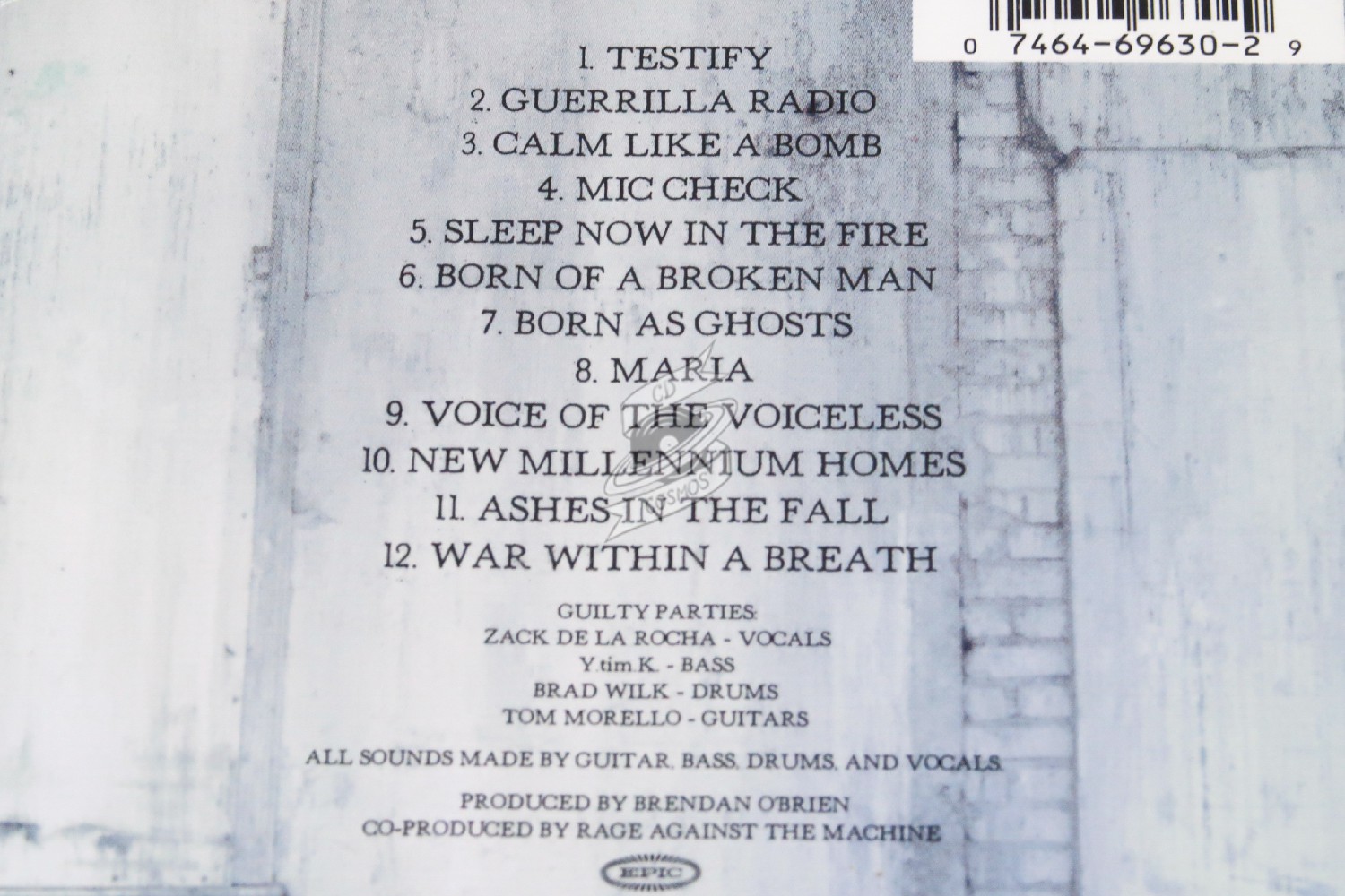 Rage Against The Machine - The Battle Of Los Angeles - cdcosmos