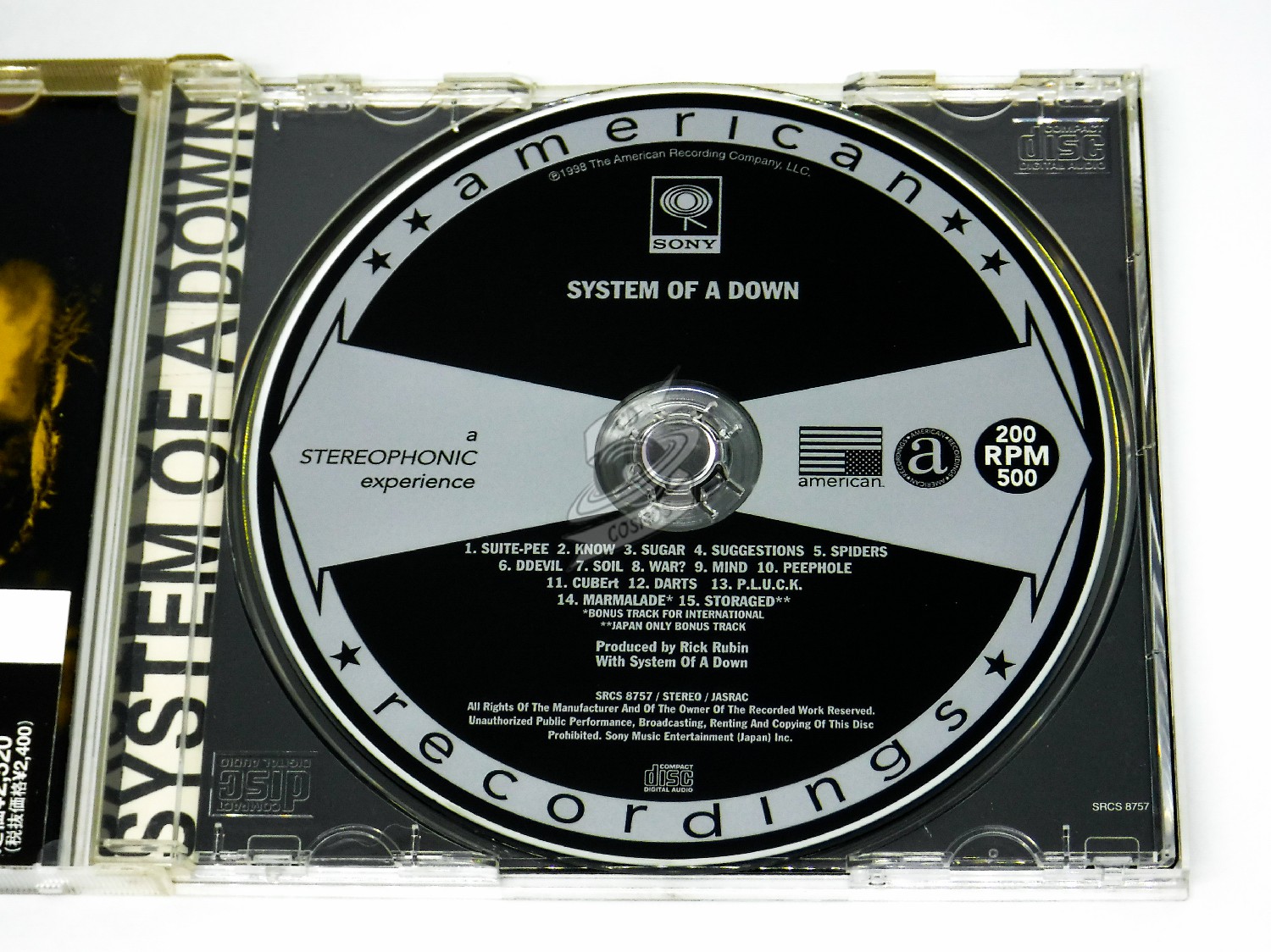 System Of A Down - System Of A Down - CD