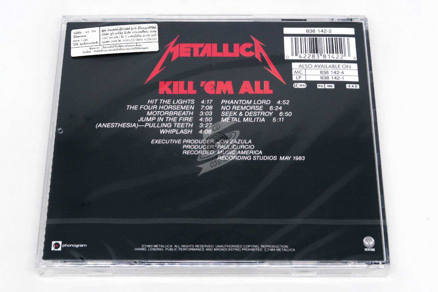 Metallica - Kill 'Em All - cdcosmos