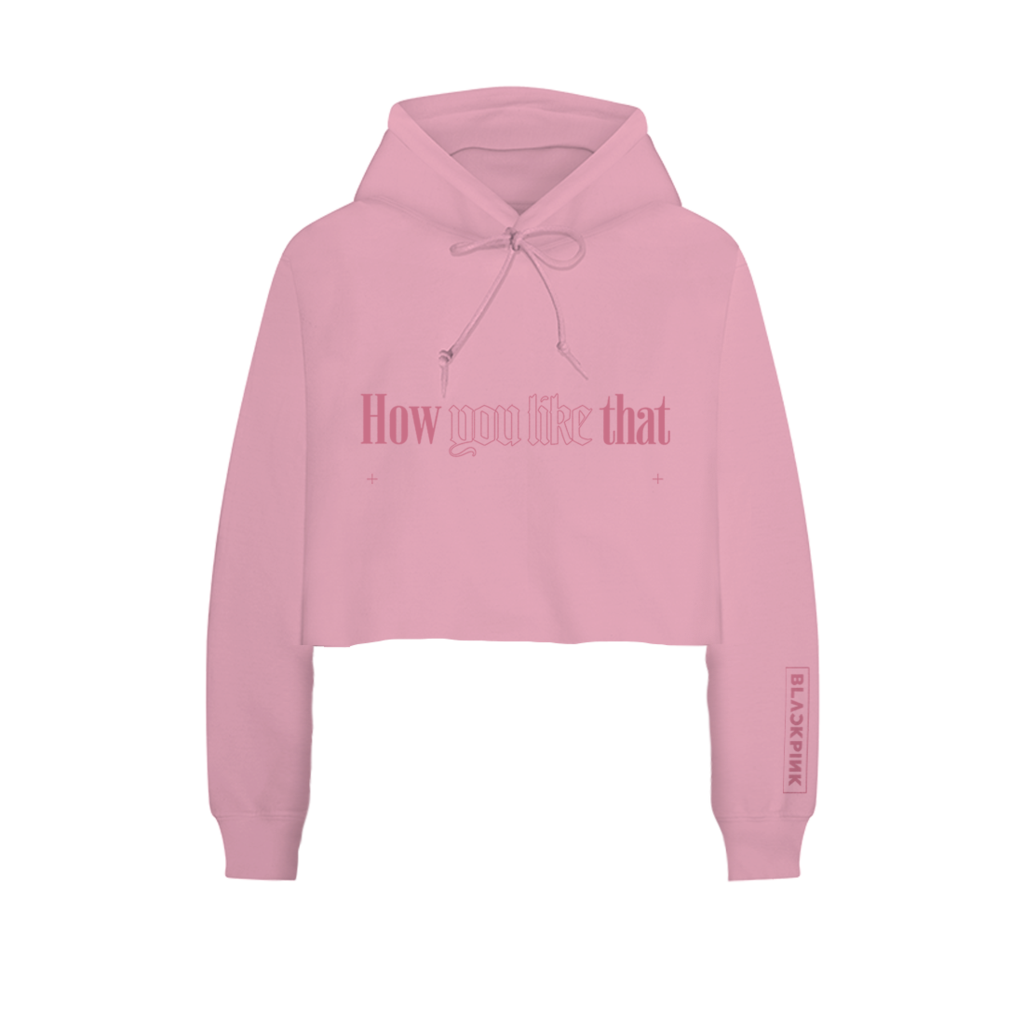 BLACK PINK HYLT CROP HOODIE cdcosmos