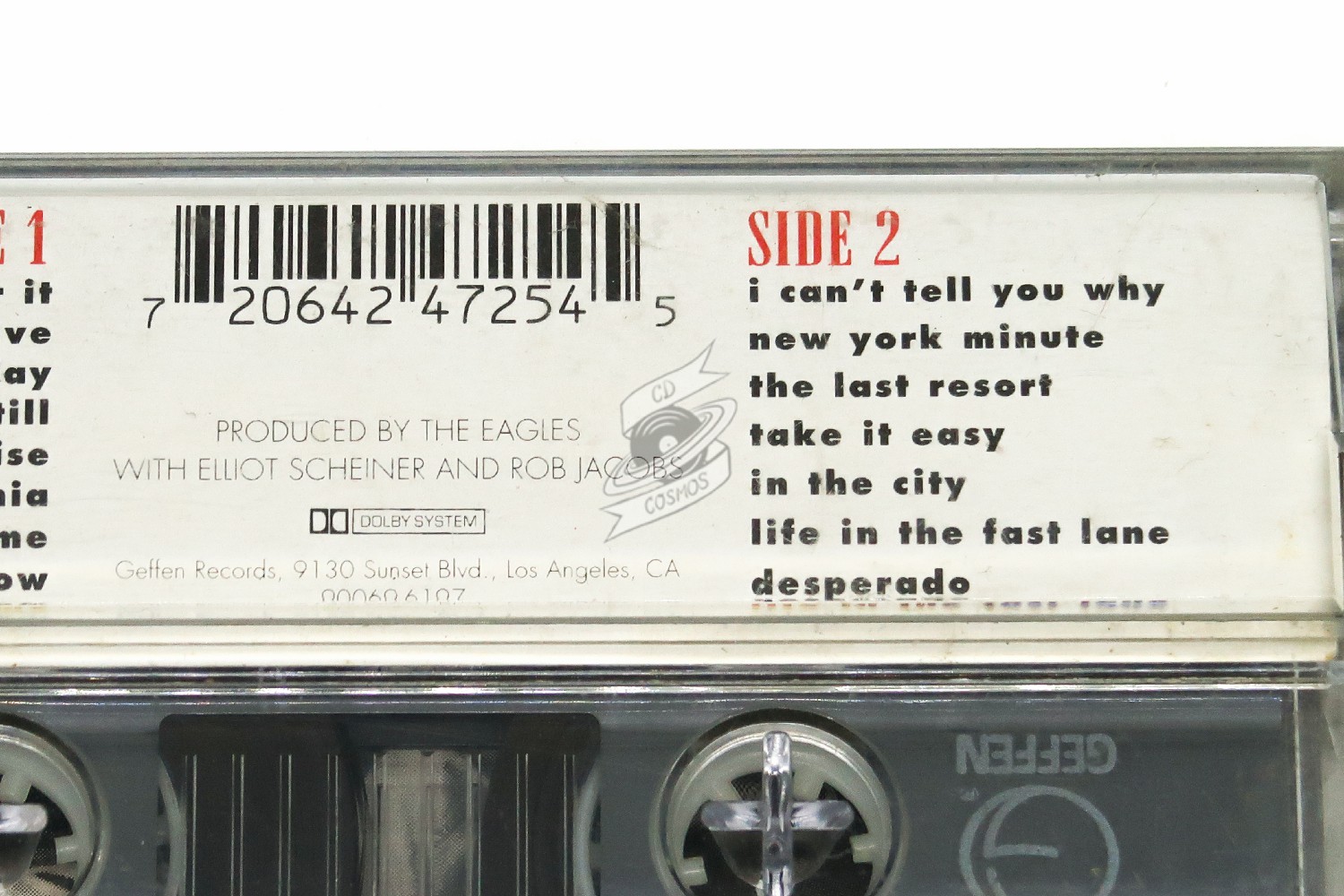 EAGLES - Get Over It / Get Over It (Live)- Cassette Tape