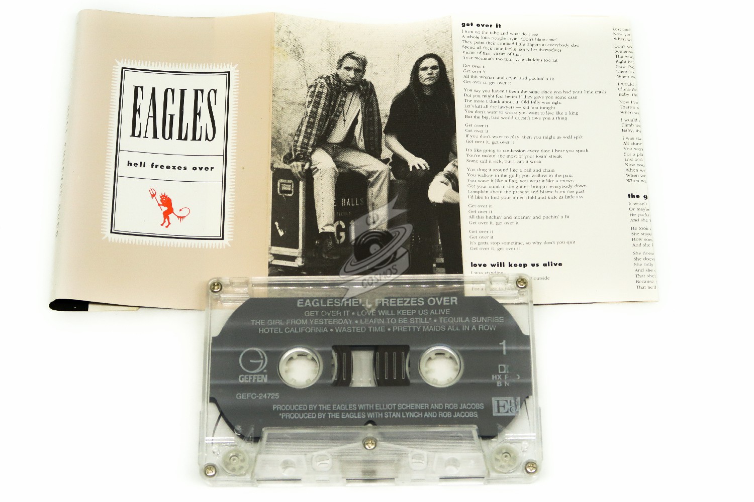 EAGLES - Get Over It / Get Over It (Live)- Cassette Tape