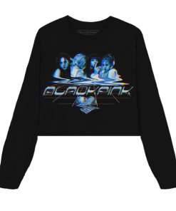 BLACK PINK HYLT CROP LONGSLEEVE