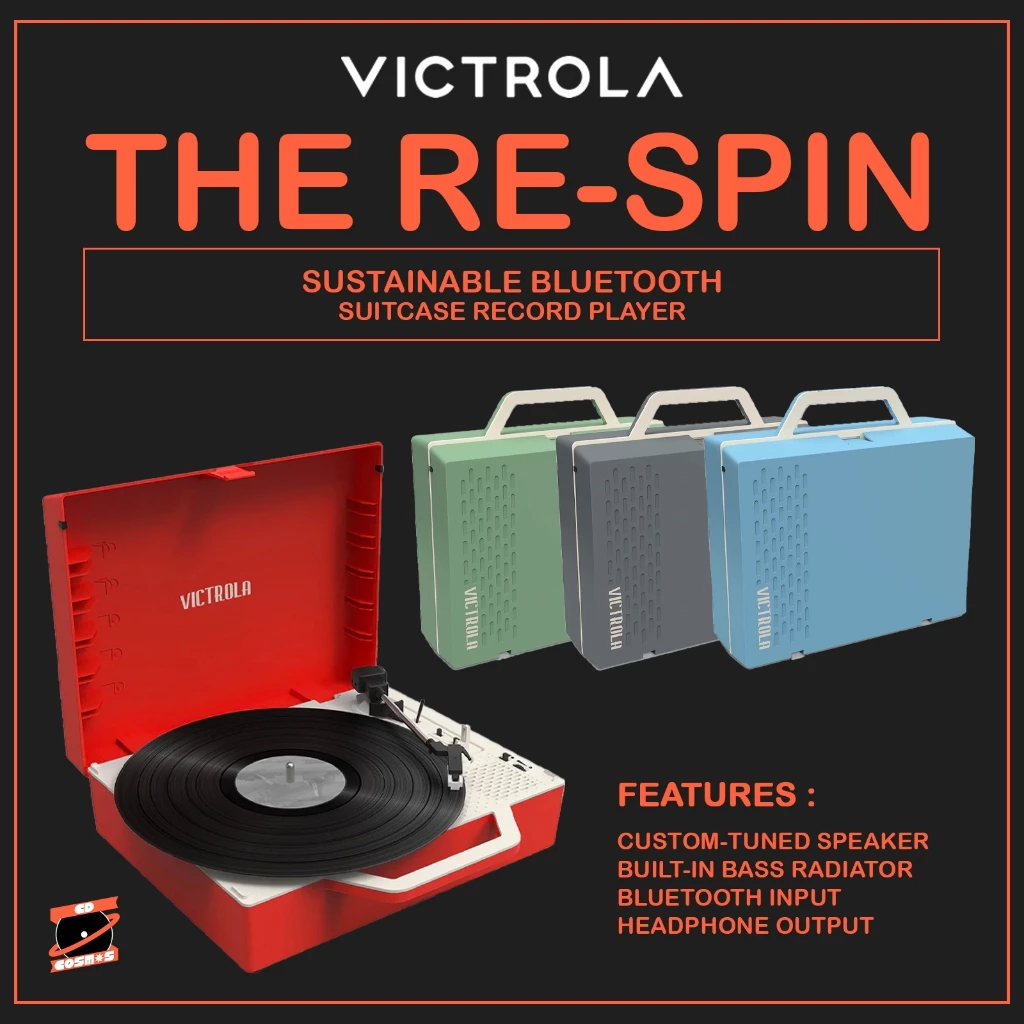 Victrola ‎- The Re-Spin Sustainable Bluetooth Suitcase Record Player (ส่งแค่ในประเทศ)