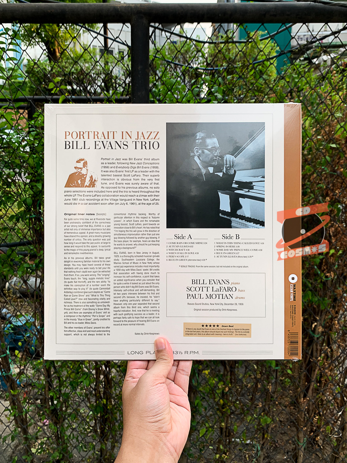 The Bill Evans Trio - Portrait In Jazz (Crystal Vinyl)