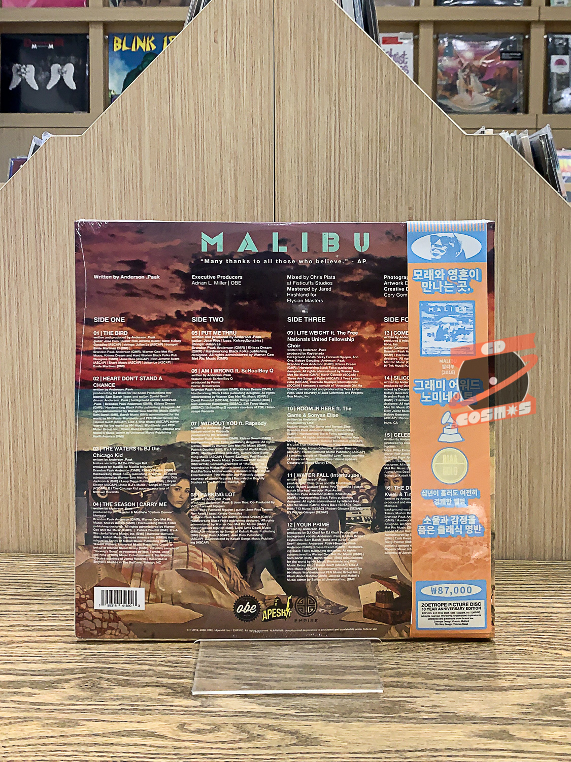 Anderson .Paak – Malibu (Zoetrope Picture Disc 10year Anniversary Edition)